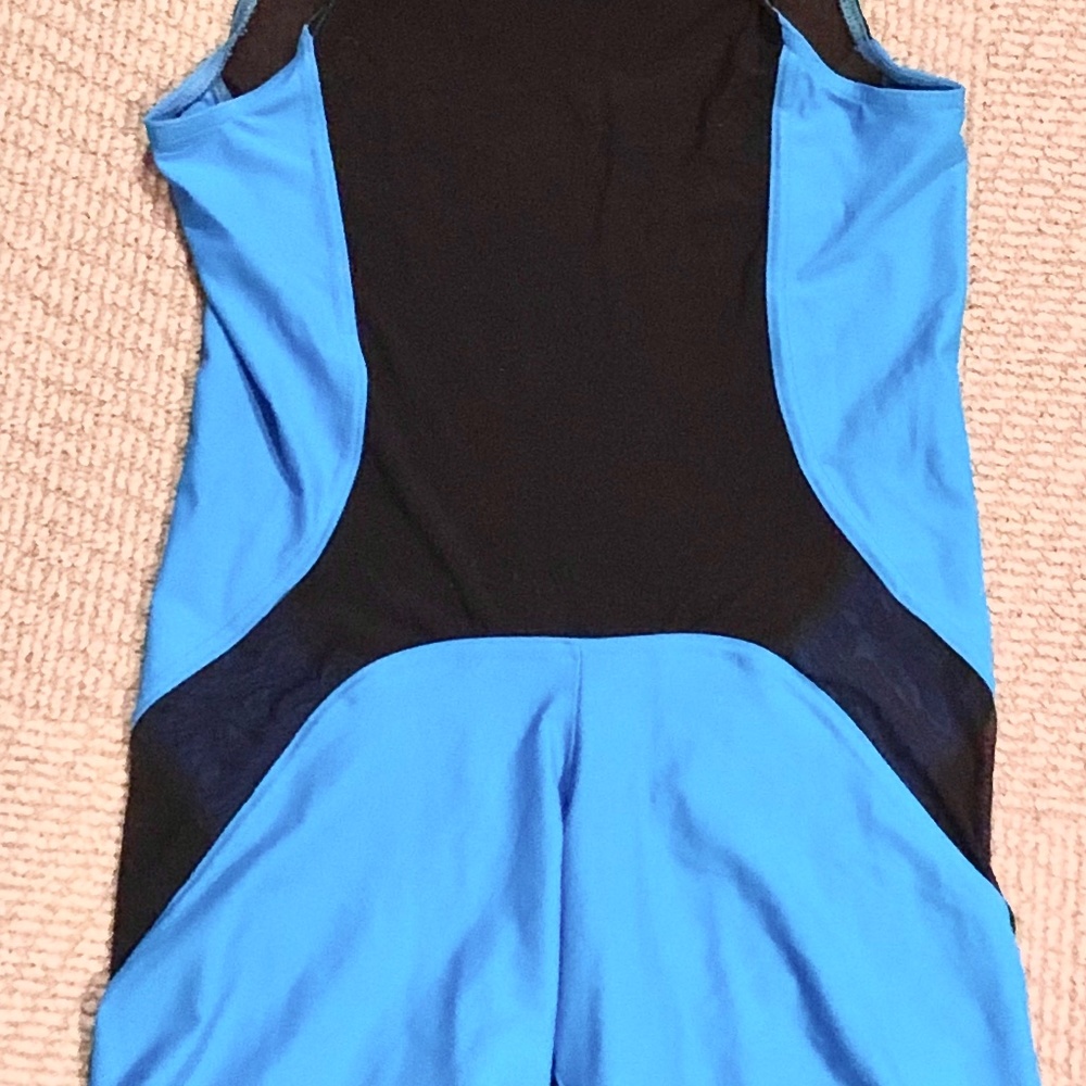 N2N singlet body wrestling gear with sheer panel size Large